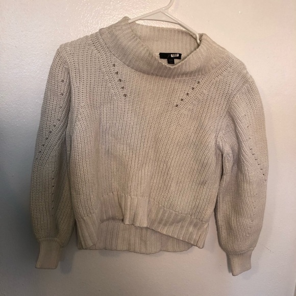 J. Crew Pointelle Crewneck Sweater Ivory - Picture 3 of 14